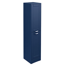 Keswick Blue 1400mm Traditional Floorstanding Tall Storage Unit Medium Image