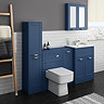 Keswick Blue 300mm Traditional Single Door Storage Unit  Profile Large Image