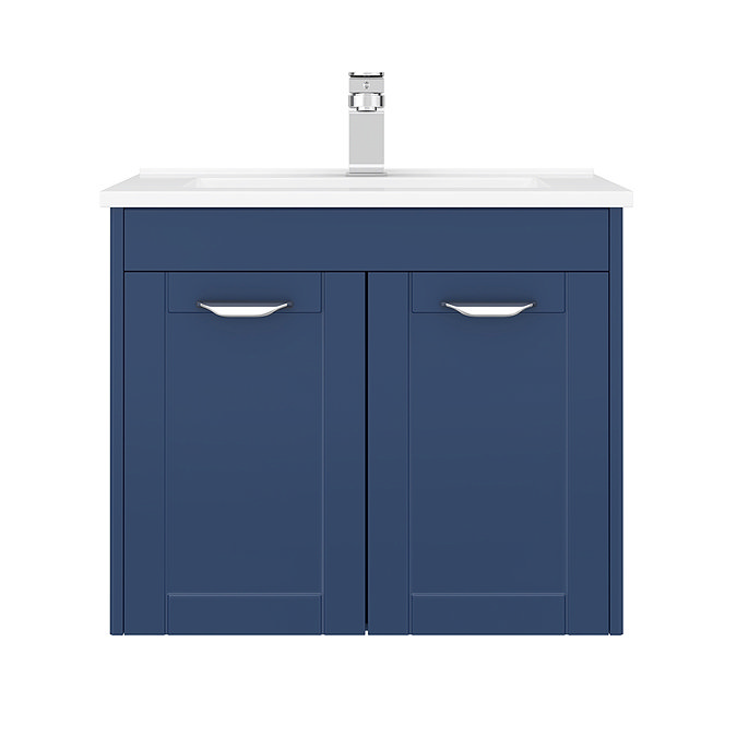 Keswick Blue 620mm Traditional Wall Hung 2 Door Vanity Unit  Feature Large Image