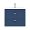 Keswick Blue 620mm Traditional Wall Hung 2 Drawer Vanity Unit  Standard Large Image