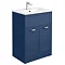 Keswick Blue Sink Vanity Unit, Storage Unit + Toilet Package  Profile Large Image