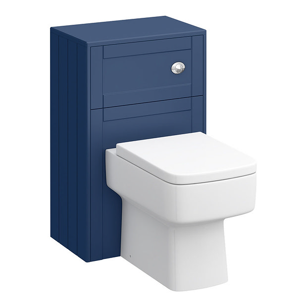 Keswick Blue Sink Vanity Unit, Storage Unit + Toilet Package