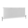 Keswick 600 x 1355mm Cast Iron Style Traditional 2 Column White Radiator  Feature Large Image