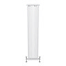 Keswick 1800 x 380mm Cast Iron Style Traditional 3 Column White Radiator  Standard Large Image