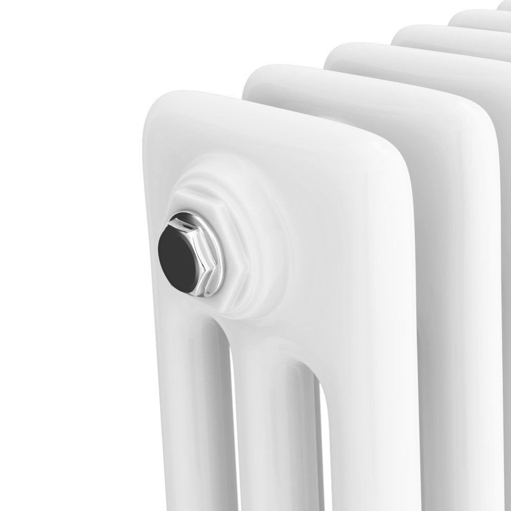 Keswick 300 x 1355mm Cast Iron Style Traditional 3 Column White