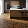 Keswick Chevron Style Dark Oak Waterproof Luxury Vinyl Plank Flooring - 680 x 127mm (Pack of 10)