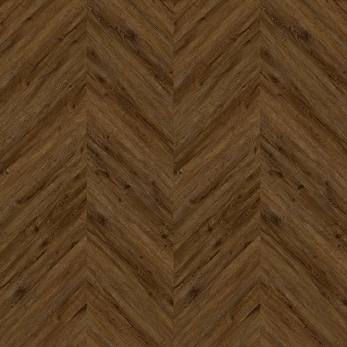 Keswick Chevron Style Dark Oak Waterproof Luxury Vinyl Plank Flooring - 680 x 127mm (Pack of 10)