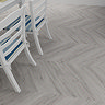 Chevron Style 680 x 127 Flooring Pack (10) - Light Grey Oak