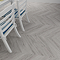 Chevron Style 680 x 127 Flooring Pack (10) - Light Grey Oak
