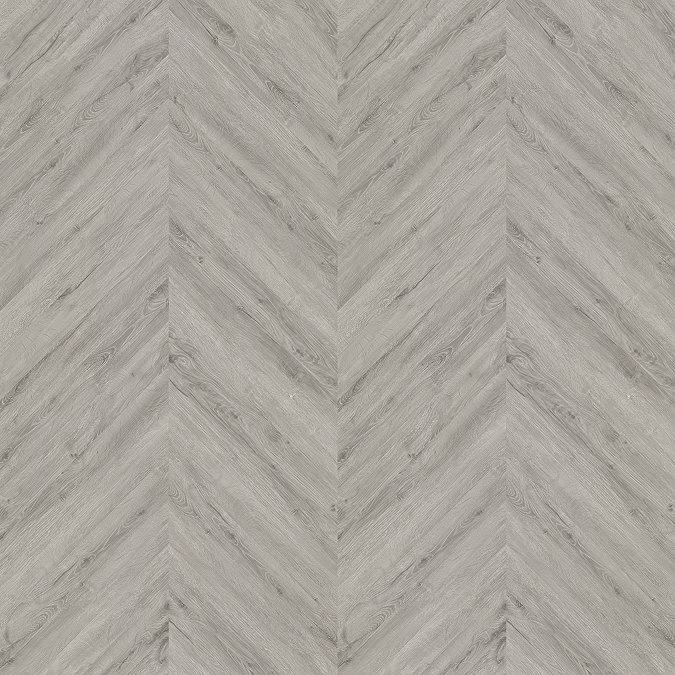 Chevron Style 680 x 127 Flooring Pack (10) - Light Grey Oak