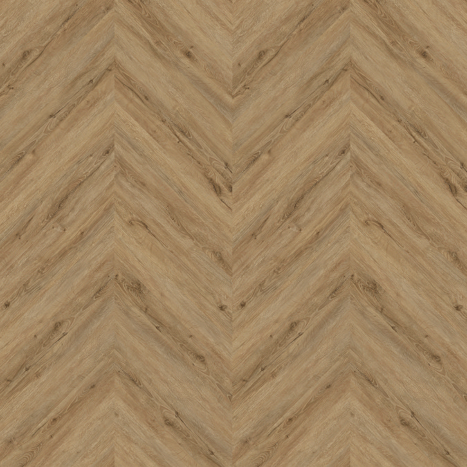 Keswick Chevron Style Natural Oak Waterproof Luxury Vinyl Plank Flooring - 680 x 127mm (Pack of 10)