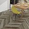 Keswick Chevron Style Rustic Oak Waterproof Luxury Vinyl Plank Flooring - 680 x 127mm (Pack of 10)