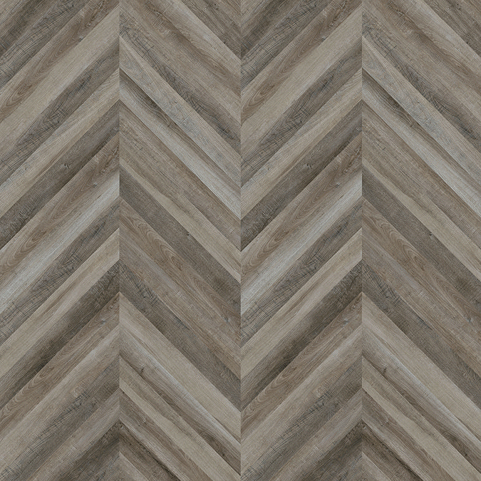 Keswick Chevron Style Rustic Oak Waterproof Luxury Vinyl Plank Flooring - 680 x 127mm (Pack of 10)