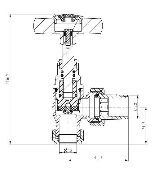 Keswick Chrome Angled Traditional Radiator Valves