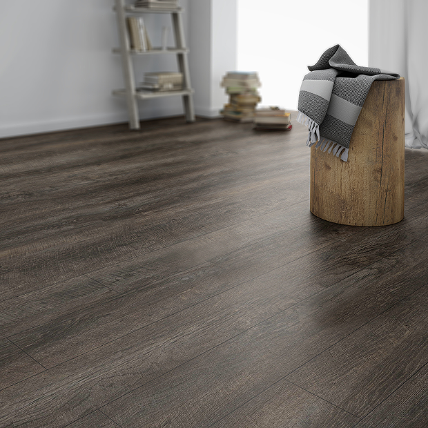 Keswick Dark Grey Oak 1220 x 181 Plank Flooring Pack (Pack of 10