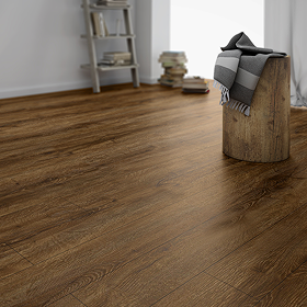 Keswick Dark Oak Luxury Click Vinyl 1220 x 181 Waterproof Plank Flooring (Pack of 10)