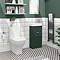 Keswick Green 405mm Traditional Cloakroom Vanity Unit