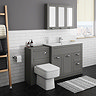 Keswick Grey 1015mm Traditional Floorstanding Vanity Unit  Feature Large Image