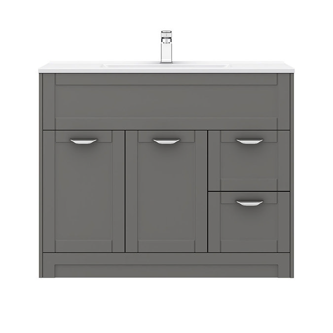 Keswick Grey 1015mm Traditional Floorstanding Vanity Unit  Standard Large Image