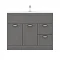 Keswick Grey 1015mm Traditional Floorstanding Vanity Unit  Standard Large Image