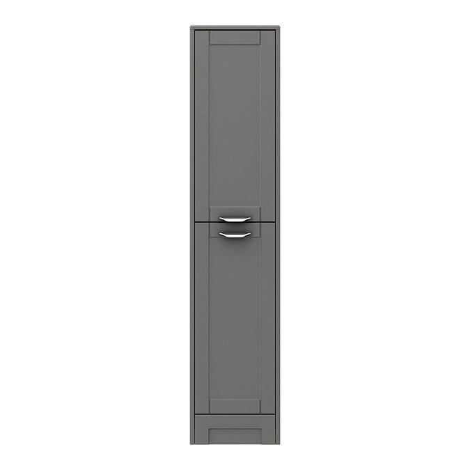 Keswick Grey 1400mm Traditional Floorstanding Tall Storage Unit  Profile Large Image