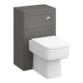 Keswick Grey 500mm Traditional Toilet Unit with Concealed Cistern Medium Image
