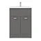 Keswick Grey 620mm Traditional Floorstanding Vanity Unit  Profile Large Image