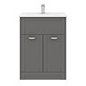 Keswick Grey 620mm Traditional Floorstanding Vanity Unit  Standard Large Image