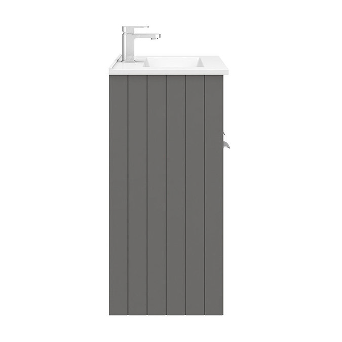 Keswick Grey 620mm Traditional Floorstanding Vanity Unit  In Bathroom Large Image