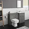 Keswick Grey Sink Vanity Unit, Storage Unit + Toilet Package Large Image
