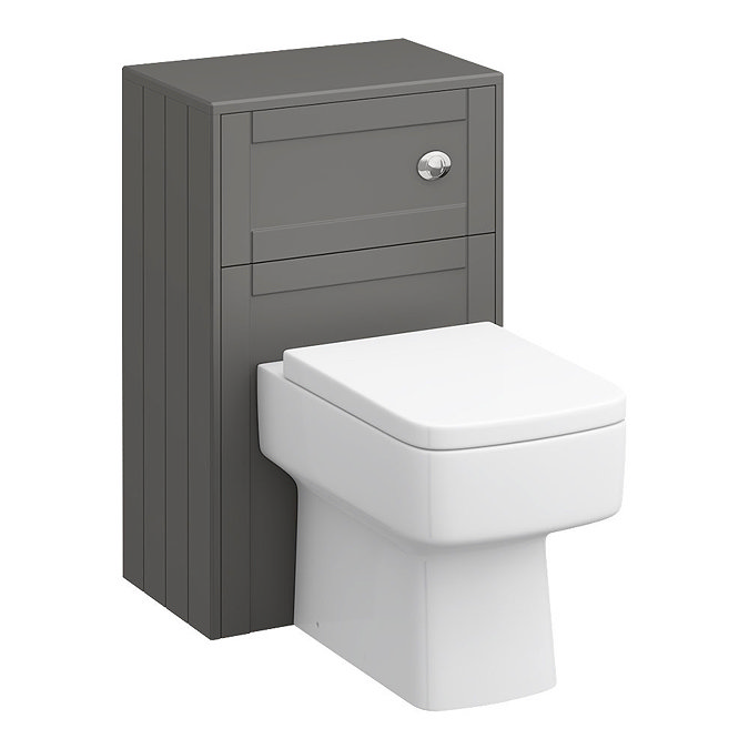 Keswick Grey Wall Hung 2-Door Vanity Unit + Toilet Package  Standard Large Image