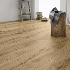 Keswick Natural Oak Luxury Click Vinyl 1220 x 181 Waterproof Plank Flooring (Pack of 10)