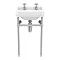 Keswick Traditional 500mm Basin & Chrome Wash Stand  Standard Large Image