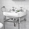 Keswick Traditional 500mm Basin & Chrome Wash Stand  Feature Large Image