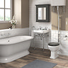 Keswick Traditional 500mm Basin & Chrome Wash Stand