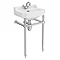 Keswick Traditional 500mm Basin & Chrome Wash Stand Large Image