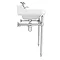 Keswick Traditional 560mm Basin & Chrome Wash Stand  In Bathroom Large Image