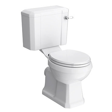 Keswick Traditional Close Coupled Toilet with Soft Close Seat  Profile Large Image