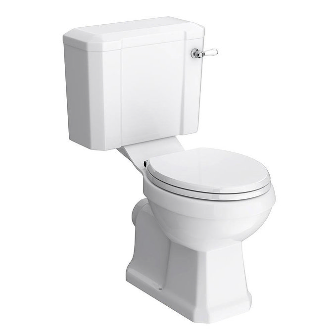 Keswick Traditional Close Coupled Toilet + Soft Close Seat White