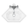 Keswick Traditional Corner Cloakroom Basin 1TH - 420 x 450mm  Feature Large Image