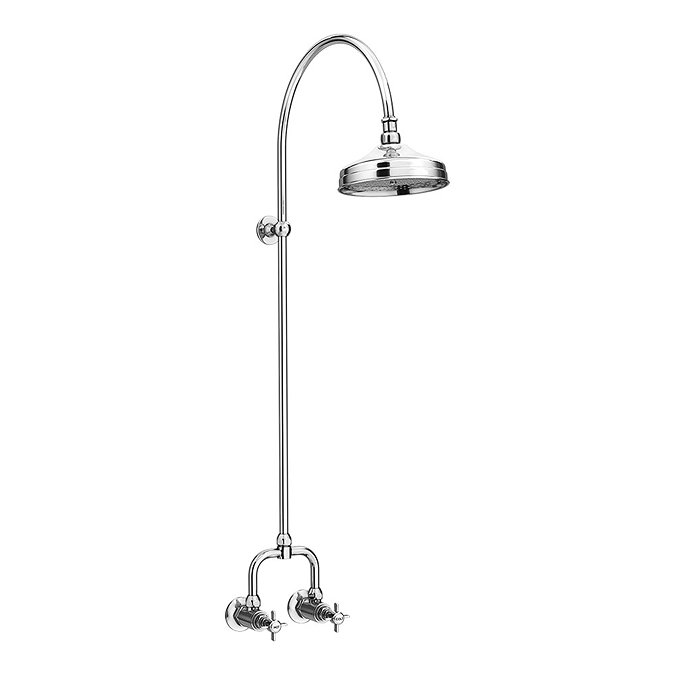 Keswick Traditional Exposed Manual Mixer Shower with Arching Shower Riser Kit  Feature Large Image