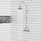 Keswick Traditional Exposed Manual Mixer Shower with Arching Shower Riser Kit Large Image