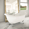 Keswick Traditional Roll Top Bath Suite – 1750mm Slipper Bath, Basin & Toilet Set