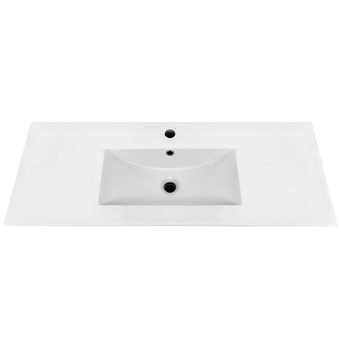 Keswick White 1015mm Sink Vanity Unit, Tall Boy + Toilet Package  Feature Large Image