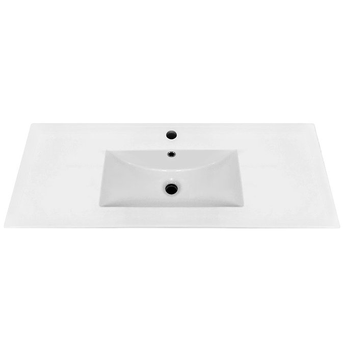 Keswick White 1015mm Sink Vanity Unit + Toilet Package  Feature Large Image