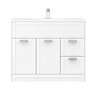 Keswick White 1015mm Traditional Floorstanding Vanity Unit  Standard Large Image