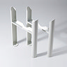 Keswick White 2 Column Radiator Feet