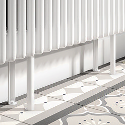 Keswick White 2 Column Radiator Feet