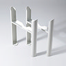 Keswick White 3 Column Radiator Feet