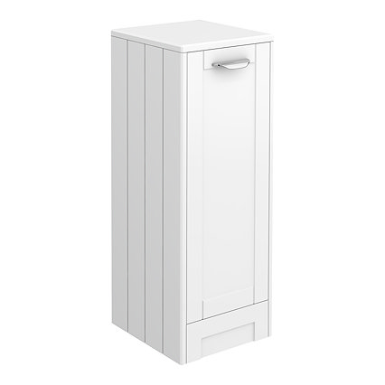 Keswick White 300mm Traditional Single Door Storage Unit Large Image